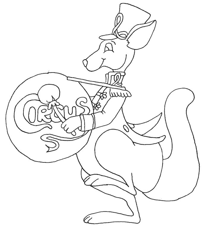 drum playing coloring page template