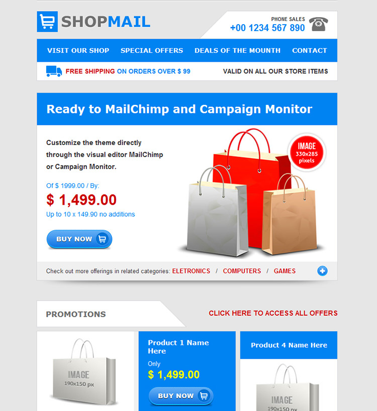 20 Simple HTML Email Templates Free Premium Templates
