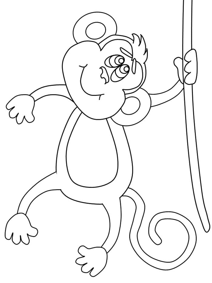 funny monkey animal template