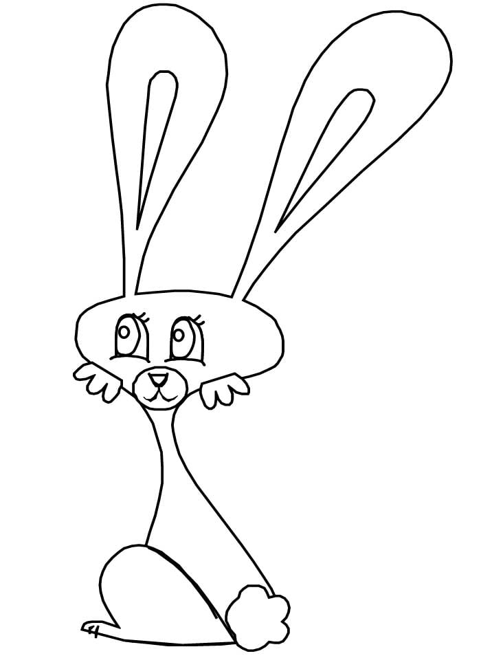funny rabbit template