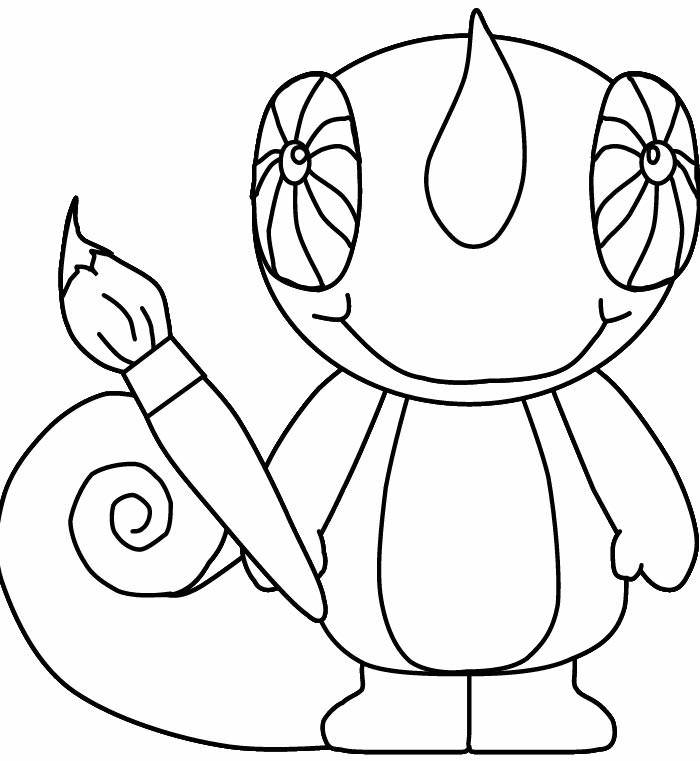 naught7y lizard coloring page template