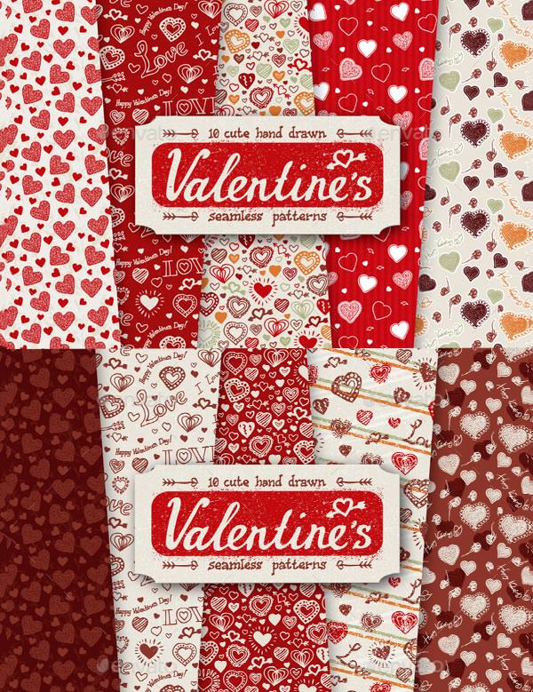 45 Free Valentine Patterns To Enhance Your Valentine Designs