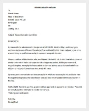 Administrative Cover Letter Template