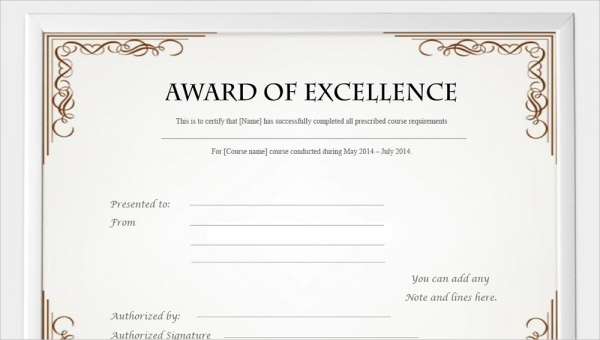 99+ Free Printable Certificate Template - Examples in PDF ...