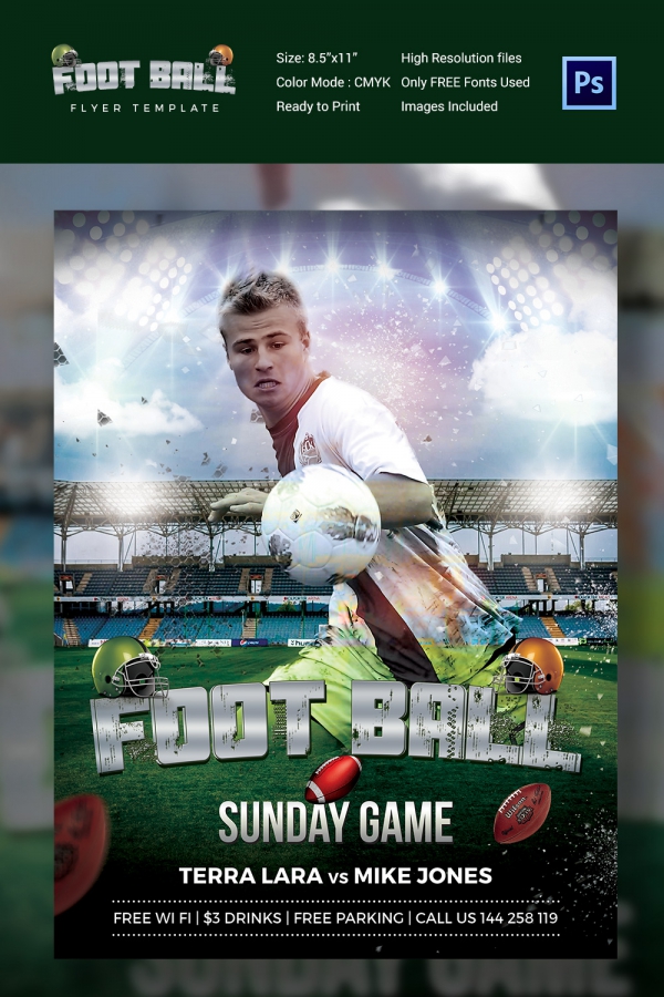 Football Promo Flyer Template