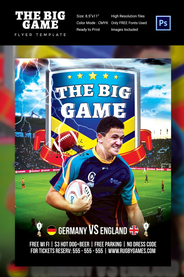 The Big Game Flyer Template