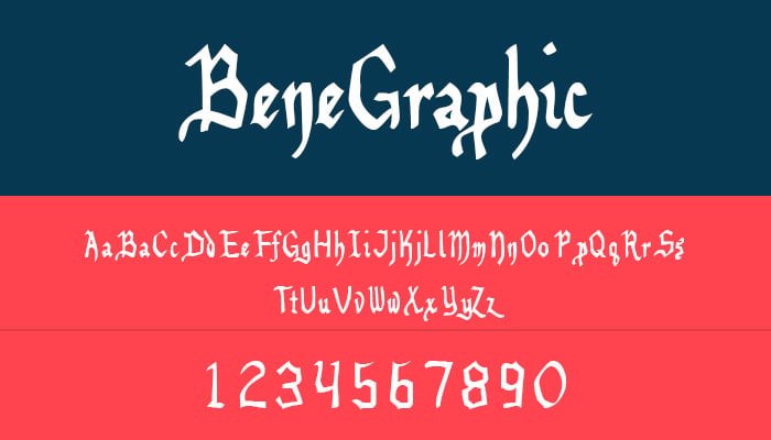 benegraphic font