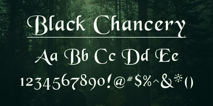 black chancery
