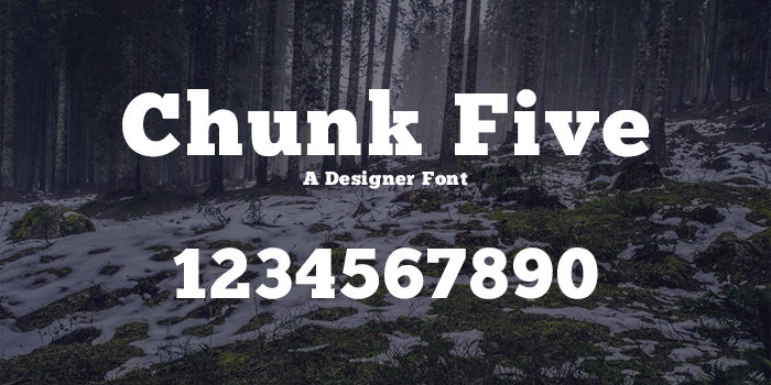 chunk five font