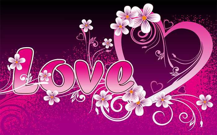 Pink Love Letter Valentines Wallpaper 1  Fab Mood  Wedding Colours  Wedding Themes Wedding colour palettes