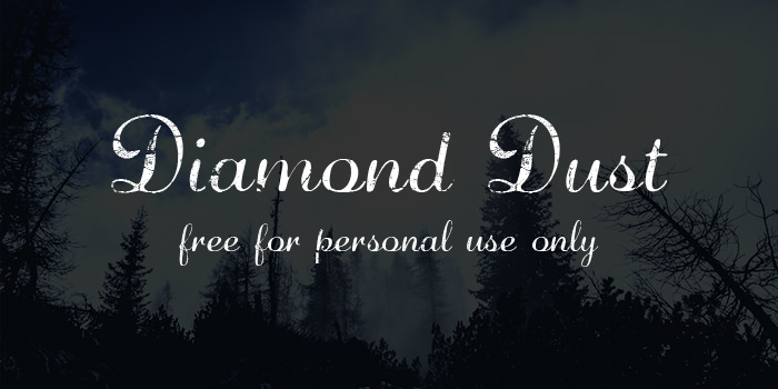 diamond dust font