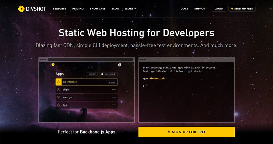 divshot static web hosting for developers and designers