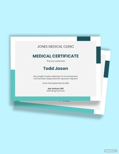 doctor medical certificate template