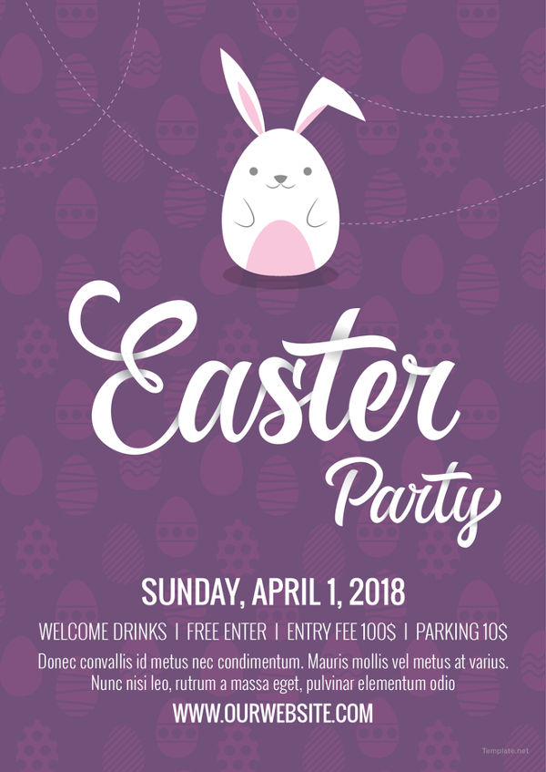 easter party flyer template