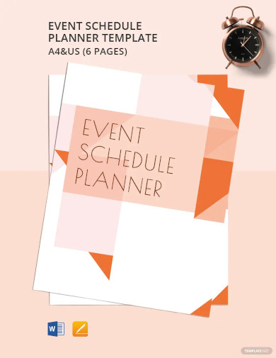 Free 27+ Event Schedule Templates - Word, Excel, PDF