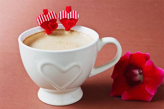 festive coffee cup