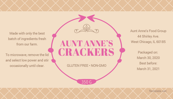 31+ Food Label Templates – Free Sample, Example Format Download