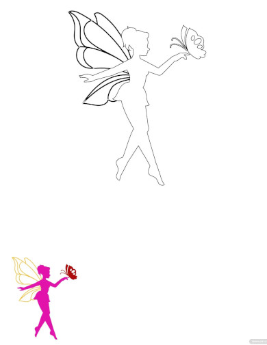 free barbie butterfly coloring page