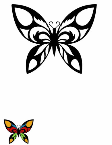 28+ Butterfly Templates - Printable Crafts &amp; Colouring Pages