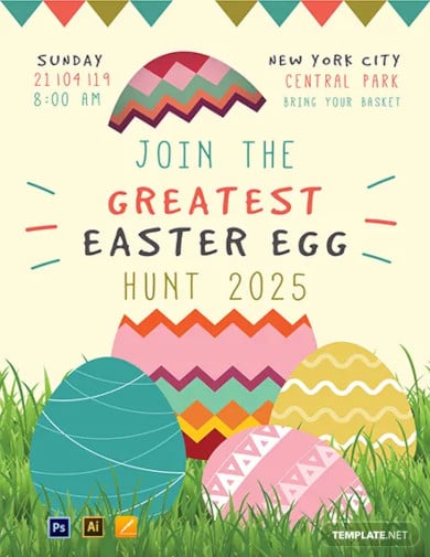 free easter egg poster template