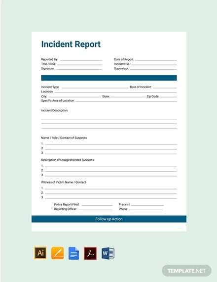 free incident report