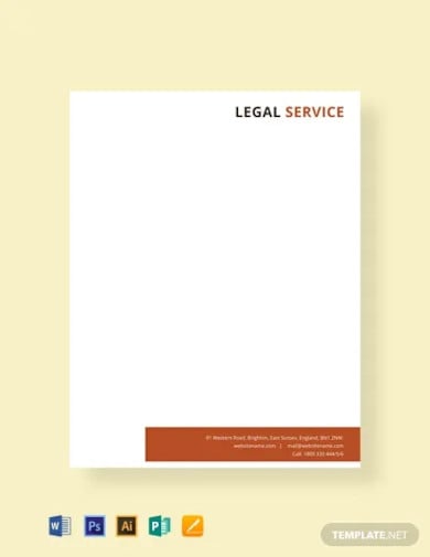 free legal services letterhead template