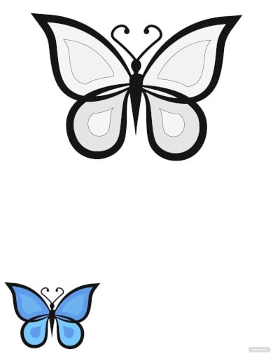 simple butterfly designs to draw