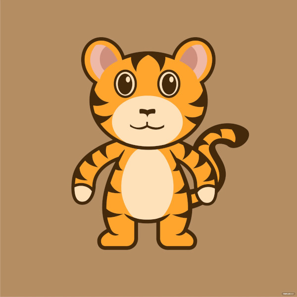free tiger mascot coloring page