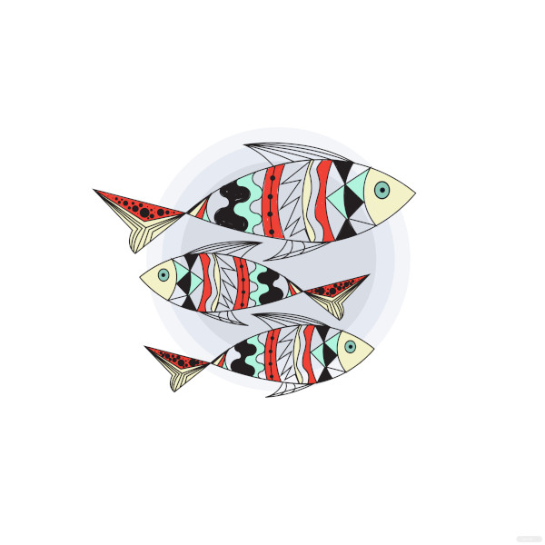 free tribal fish template