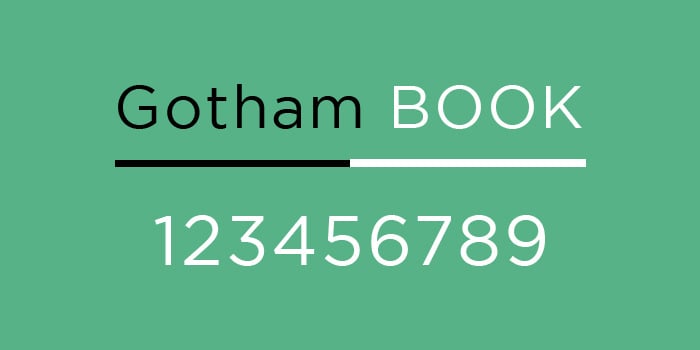 gothambook font