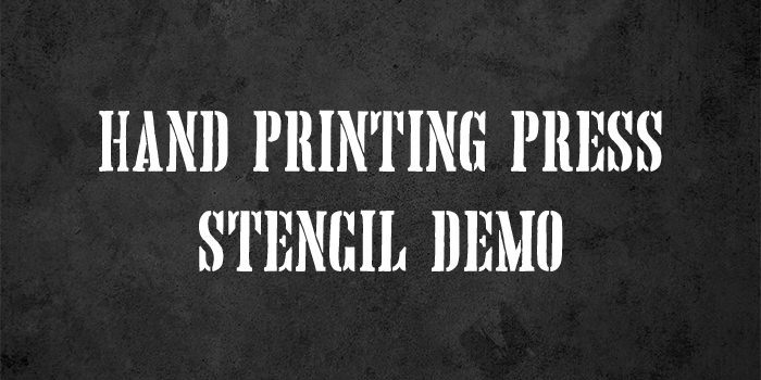 hand printing press