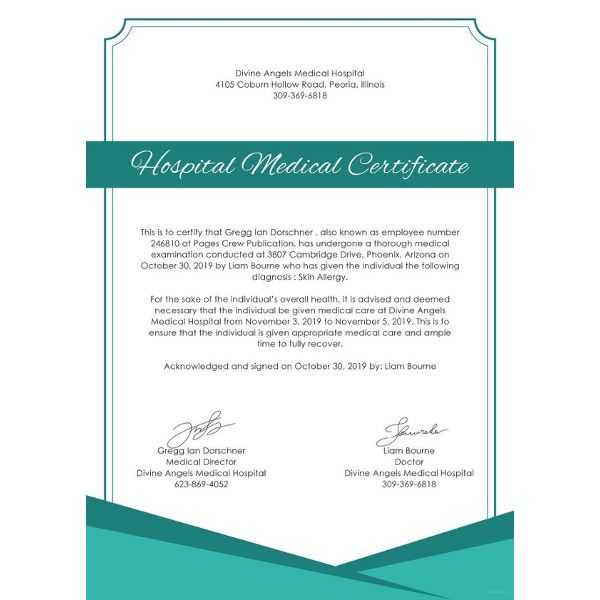 31+ Medical Certificate Templates - PDF, DOC | Free & Premium Templates