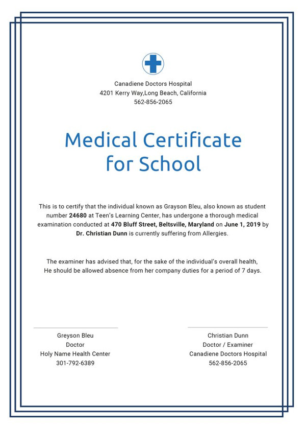 medical-certificate-for-school-template