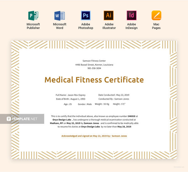 31 Medical Certificate Templates PDF DOC