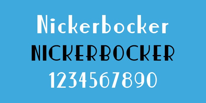 nickerbocker font