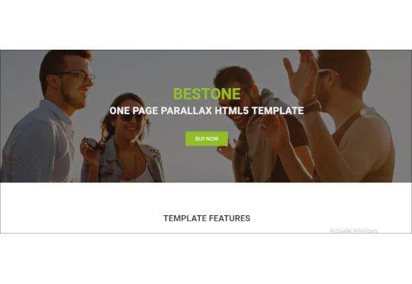 one page parallax html5 template