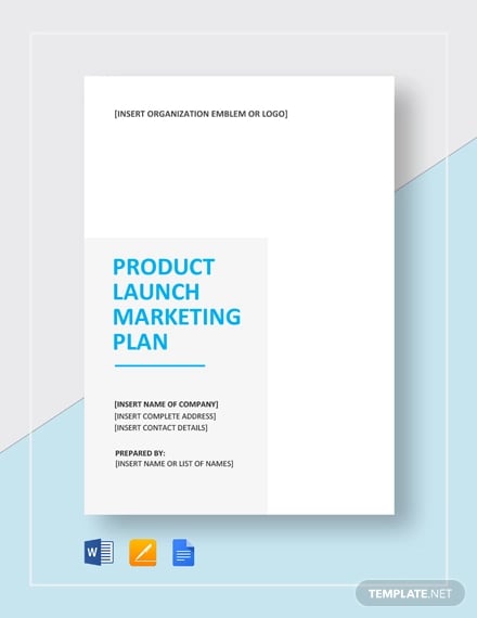product launch marketing plan template