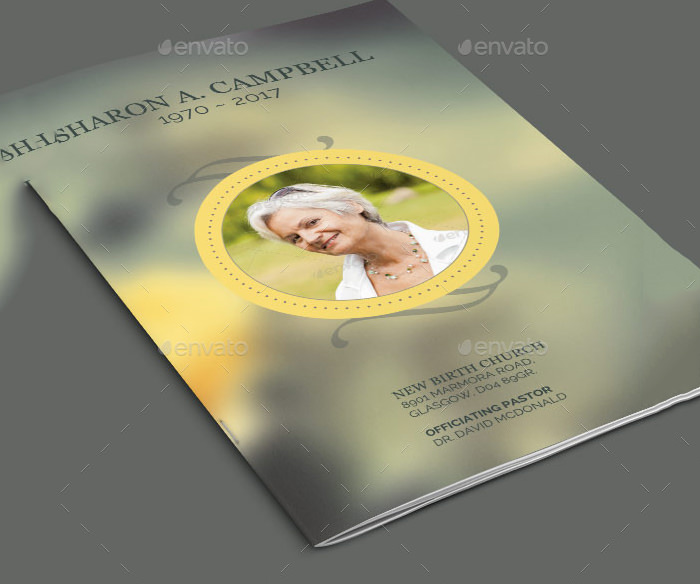 refresh funeral program template