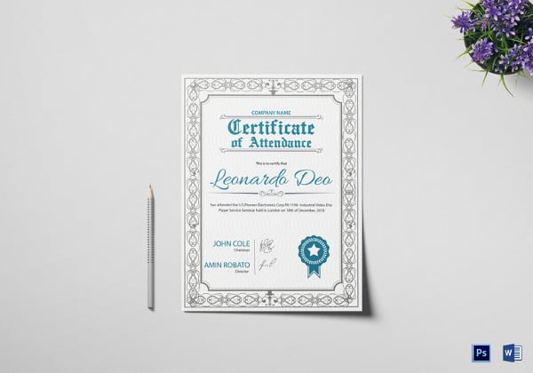 regular-attendance-certificate-template