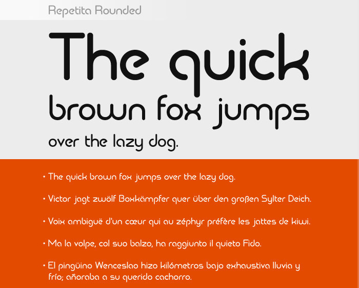 Repetita Rounded Font