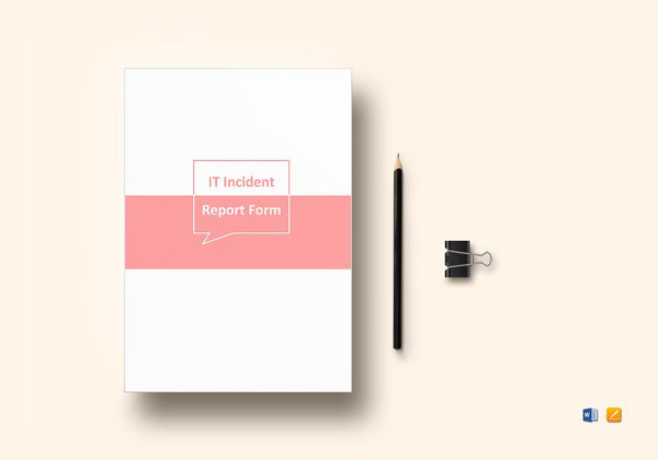 sample it incident report template