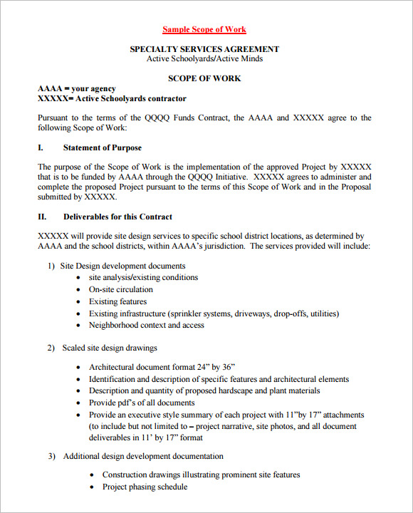 Scope Of Work Template Doc from images.template.net