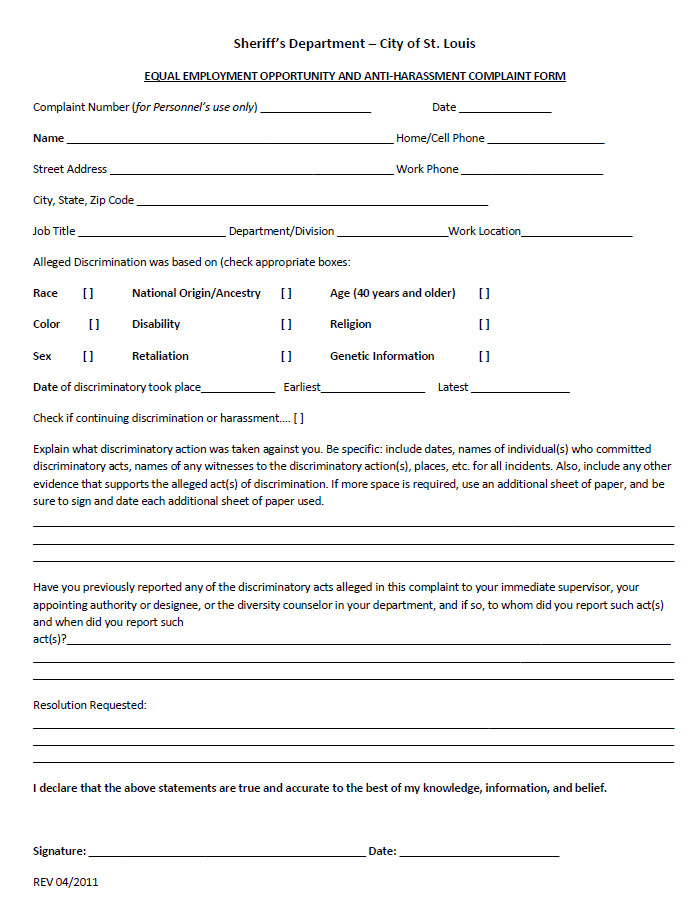 Eeo Complaint Process Chart