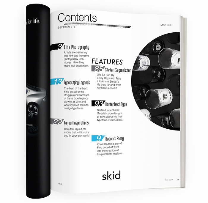 Skid Table of Contents