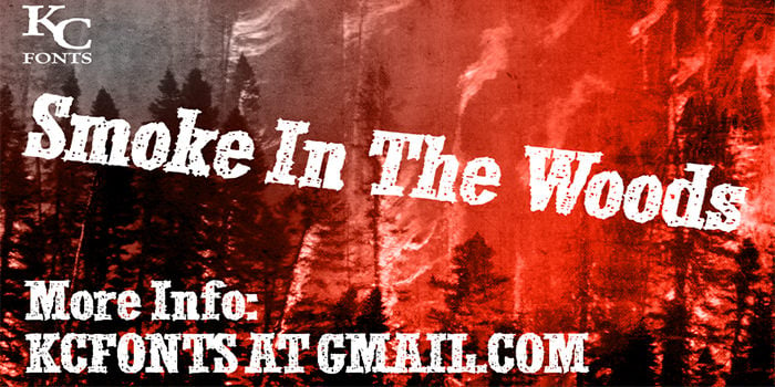 smoke in the woods font