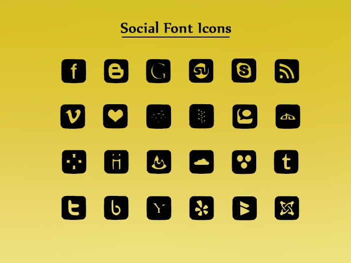 social font icons