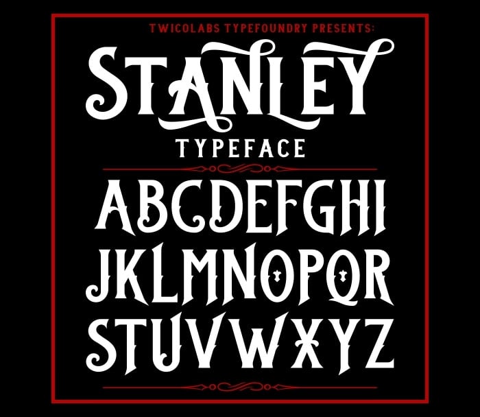 stanley typeface