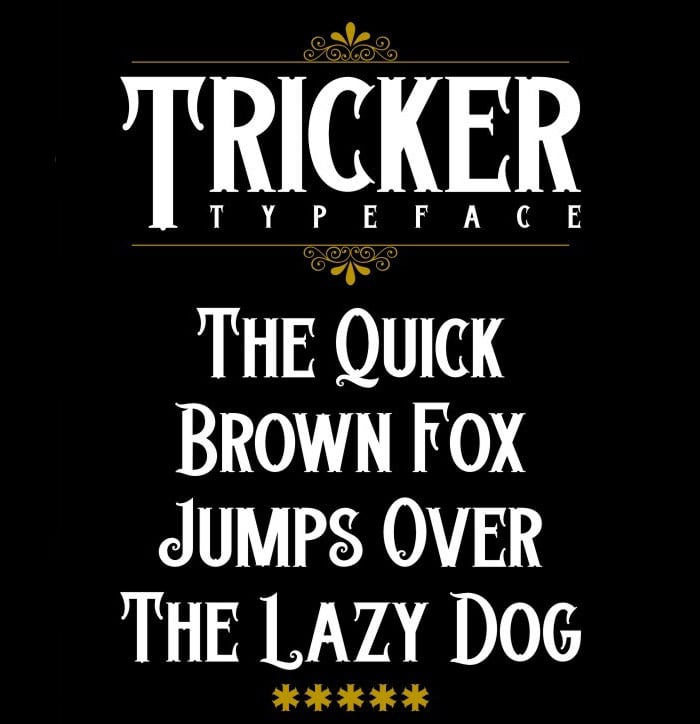 tricker typeface
