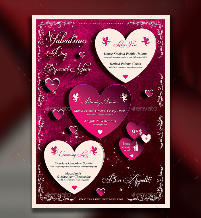 Valentines Menu 47 Free Templates In PSD EPS Format Download 