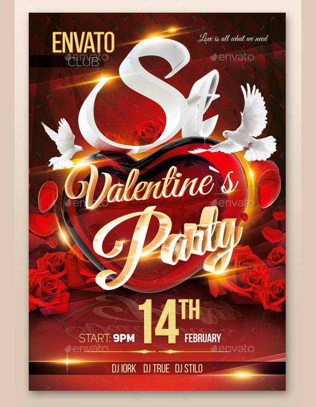 valentines day party flyer